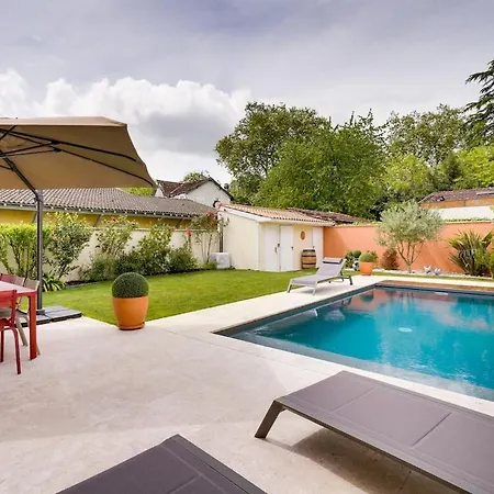 Maison Familiale Climatisee Avec Piscine Villa Bordeaux